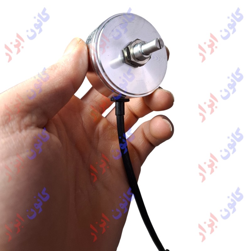 سنسور پتانسیومتر 5K اهم RDP شامل زاویه الکتریکی 70 درجه، خطی‌بودن ±1% و المان پلاستیک رسانا