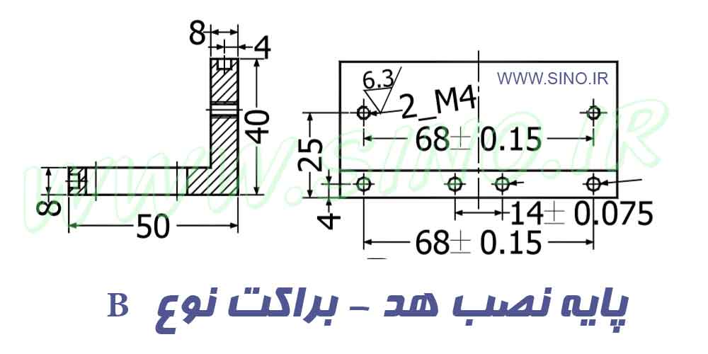نصب خط کش دیجیتال سینو