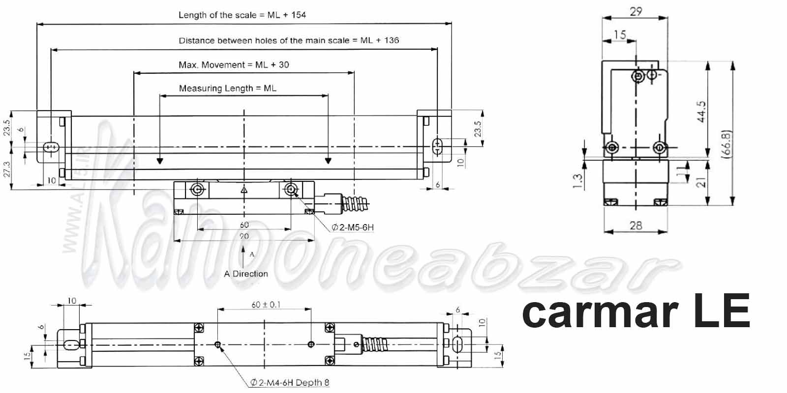 انکودر خطی CARMAR