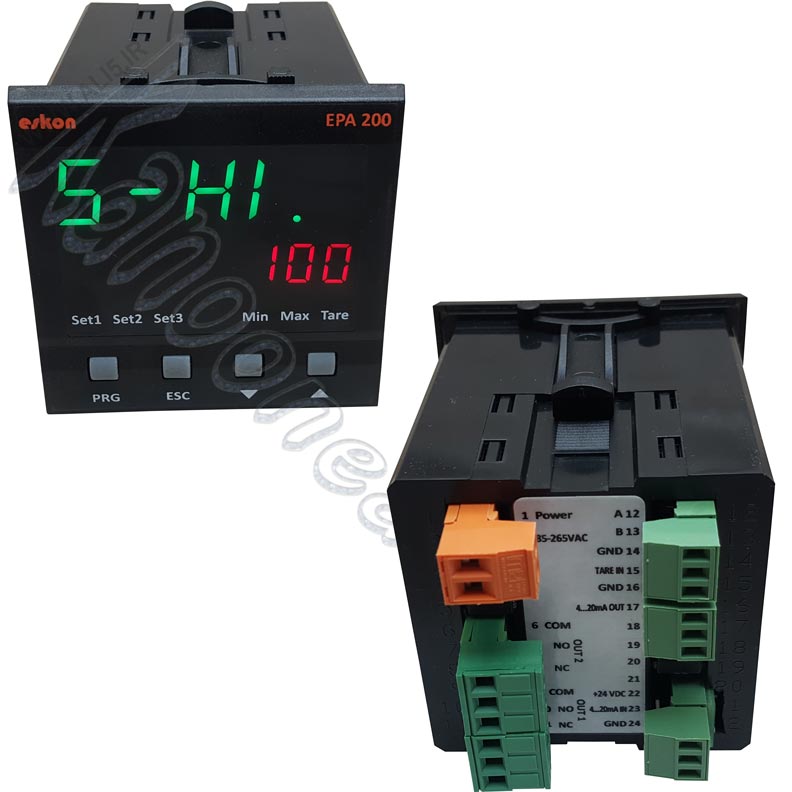 نمایشگر با خروجی rs485 و 4-20mA
