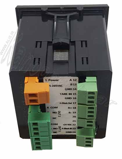  نمایشگر با خروجی rs485 و 4-20mA