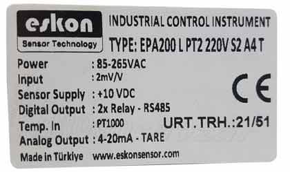EPA200 L PT2 220V S2 A4 T