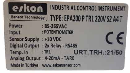 EPA200 P TR1 220V S2 A4 T
