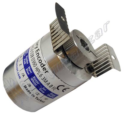  روتاری انکودر نیمه هالو شفت 360پالس بدنه 37 میلیمتر