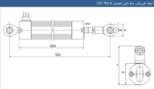ابعاد فیزیکی خط کش جریانی ltp 700