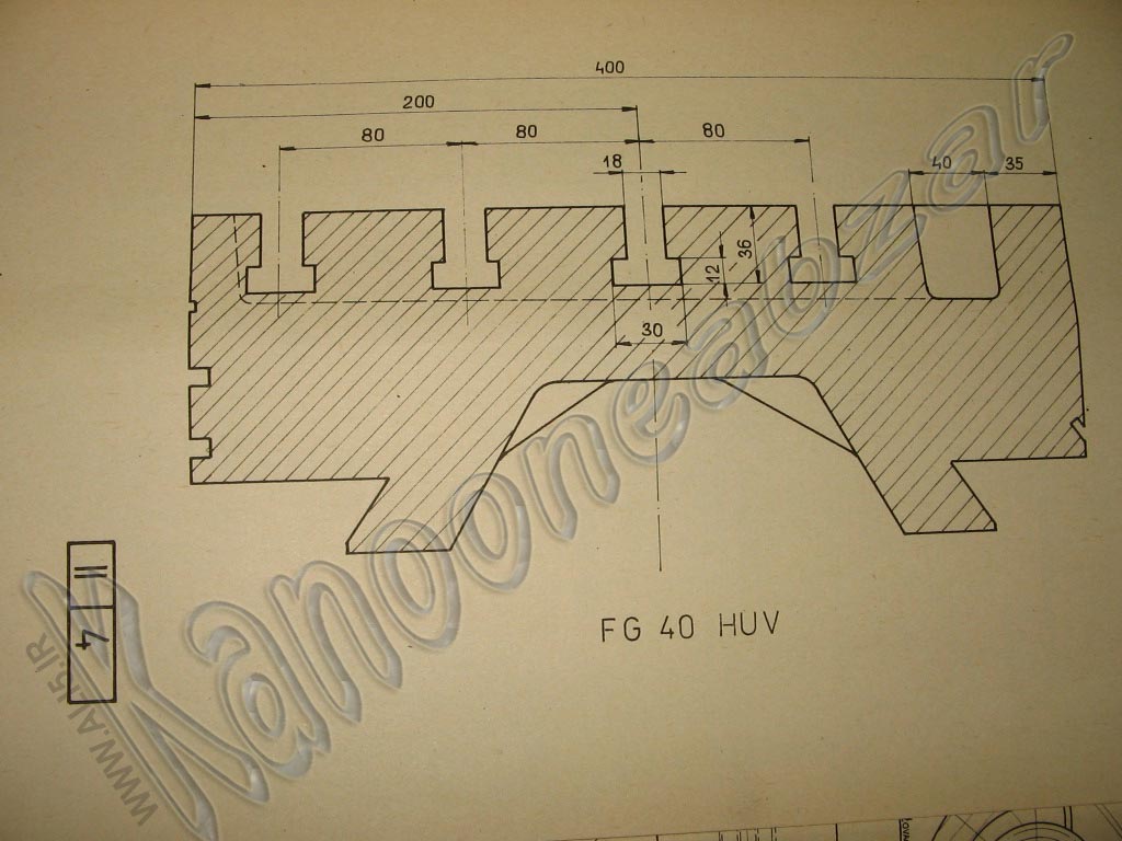 نقشه مکانیکی فرز چک fgv 40