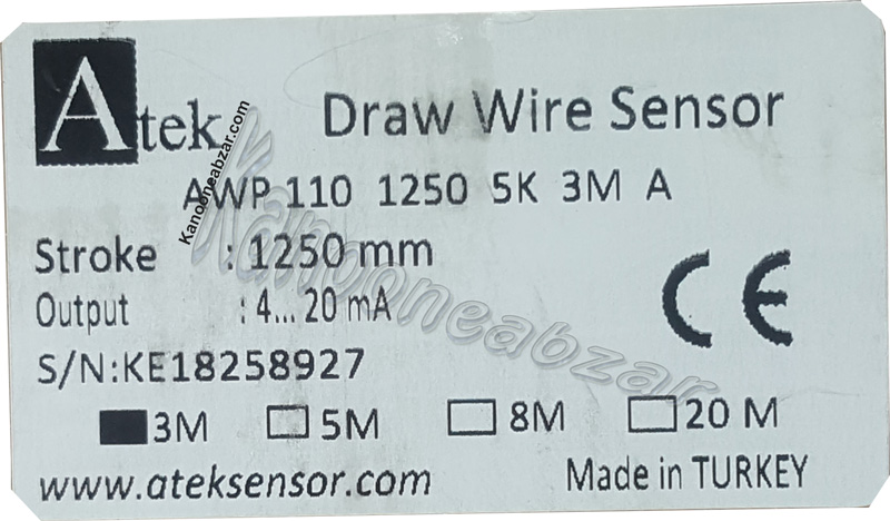  وایر انکودر ابسولوت آتک سنسور AWP110 1250 MM