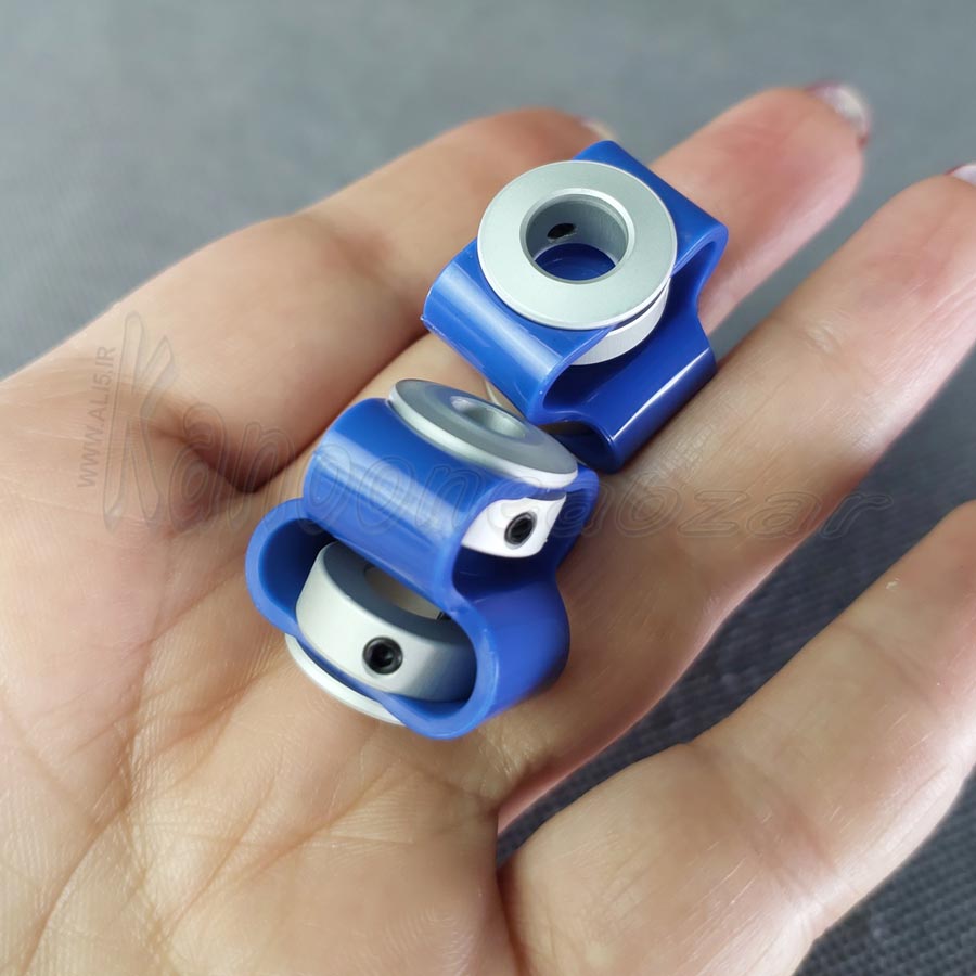 کوپلینگ انعطاف پذیر پروانه ای 6.35 به 8 به طول 21 و قطر 25