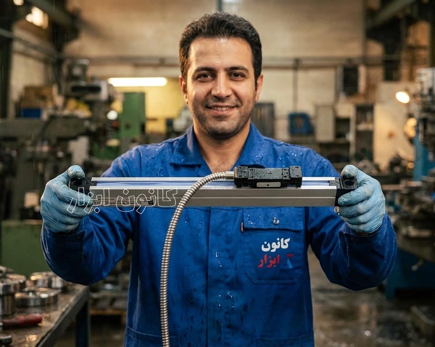 خط کش دیجیتال دستگاه تراش TN50 و TN71 با نمایشگر DRO