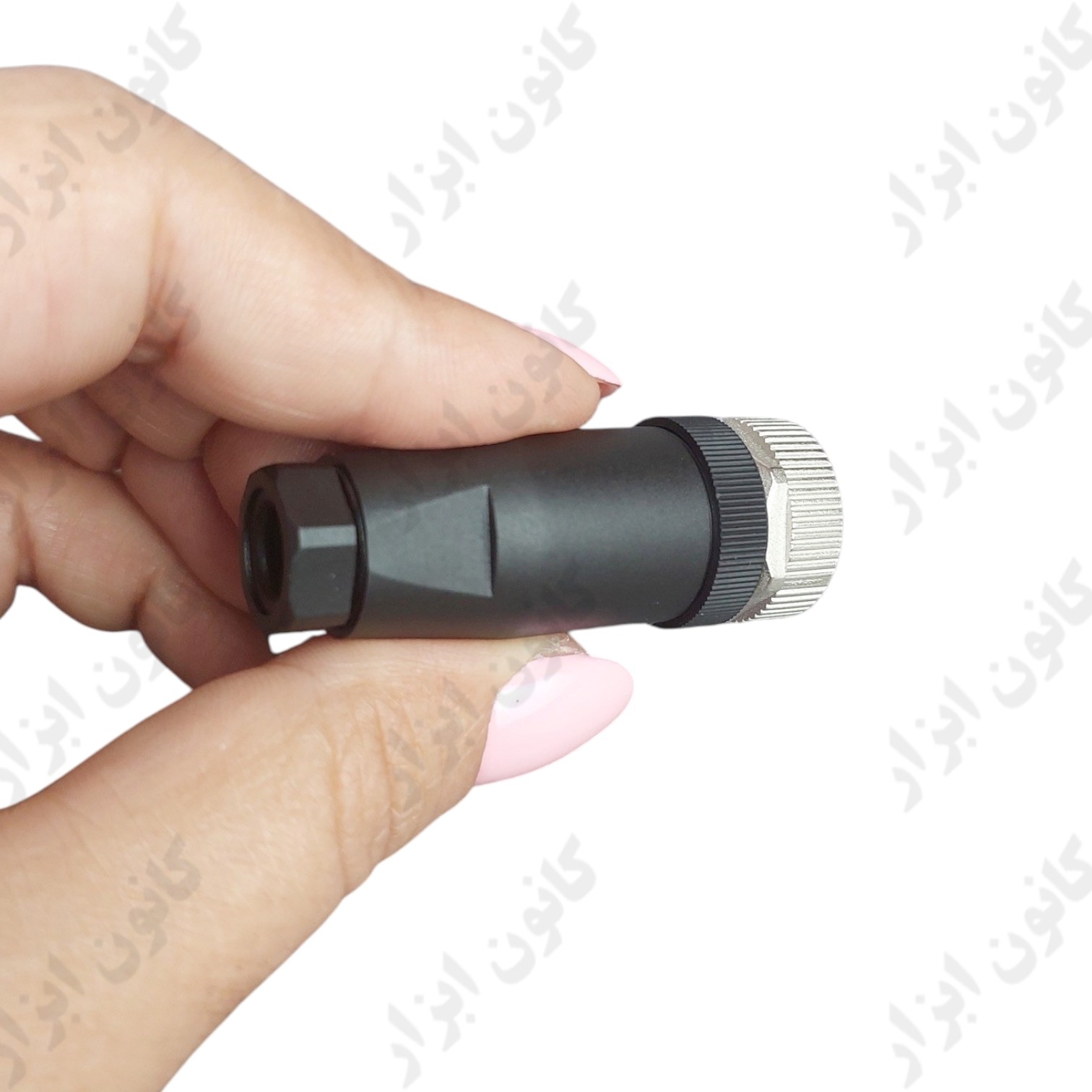 سوکت M12 مستقیم ۵ پین مادگی با گلند PG9