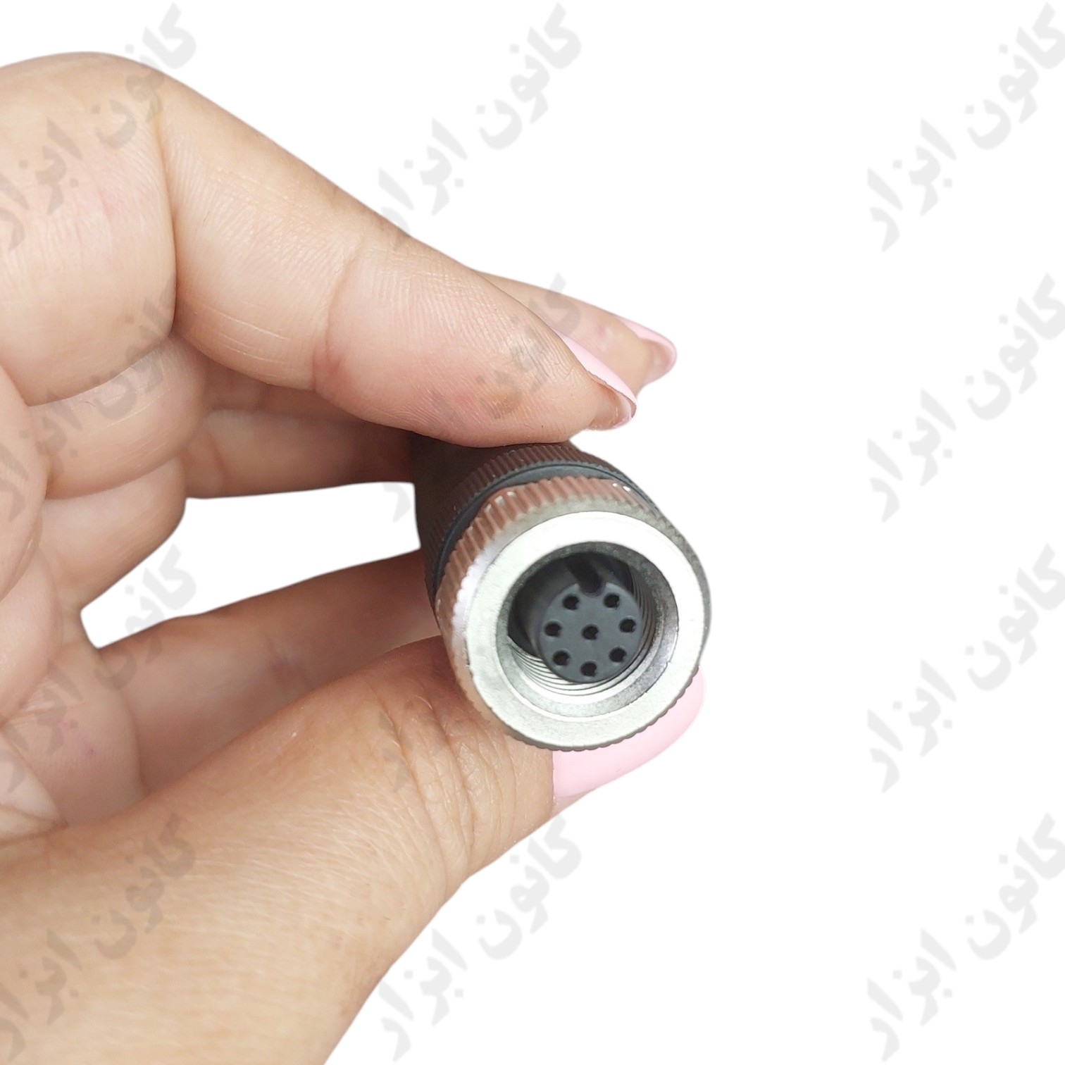 سوکت M12 مستقیم مادگی 8 پین پلاستیکی